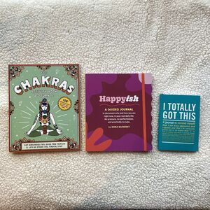 Guided Journal Bundle: Happyish, The Chakras Activity Book, I Totally Got This